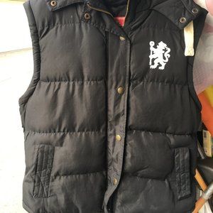Chelsea Football Team Hooded Puffer Vest